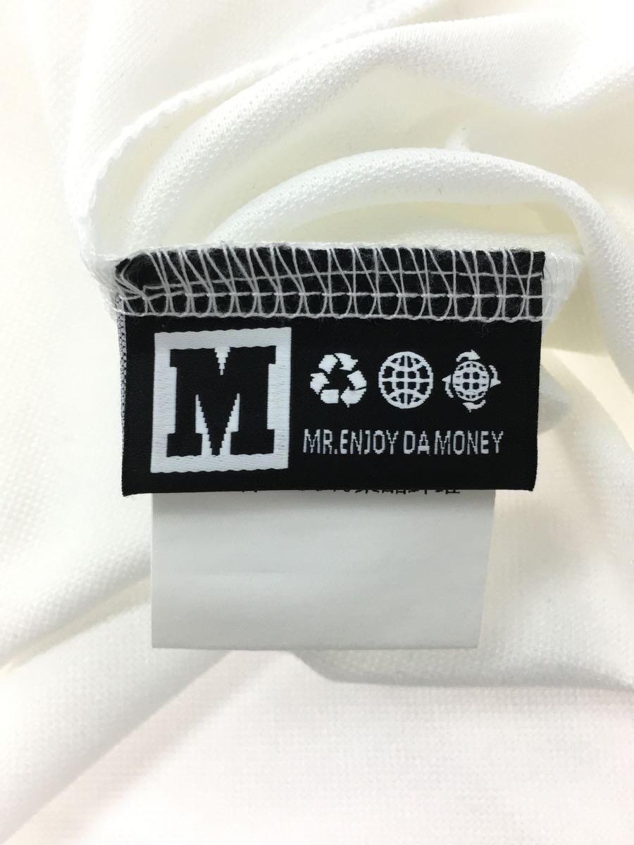 MR.ENJOY DA MONEY◆Tシャツ/M/ポリエステル/WHT_画像4