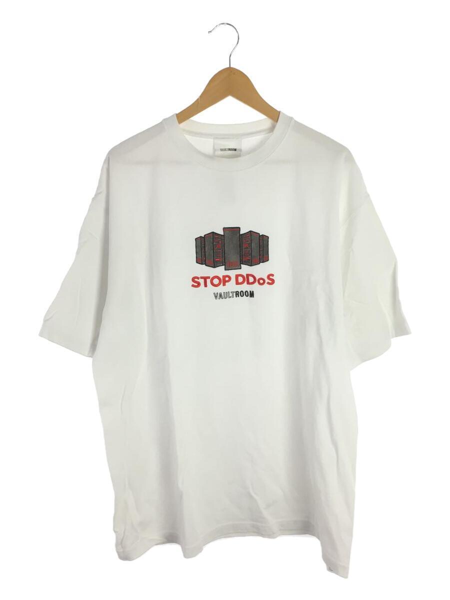 VALUT ROOM/STOP DDoS/Tシャツ/XL/コットン/WHT