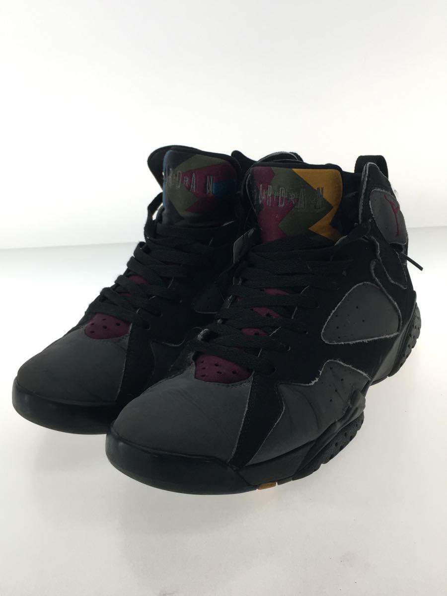 NIKE◆AIR JORDAN 7 RETRO/エアジョーダンレトロ/ブラック/304775-034/29cm/BLK/レサ_画像2