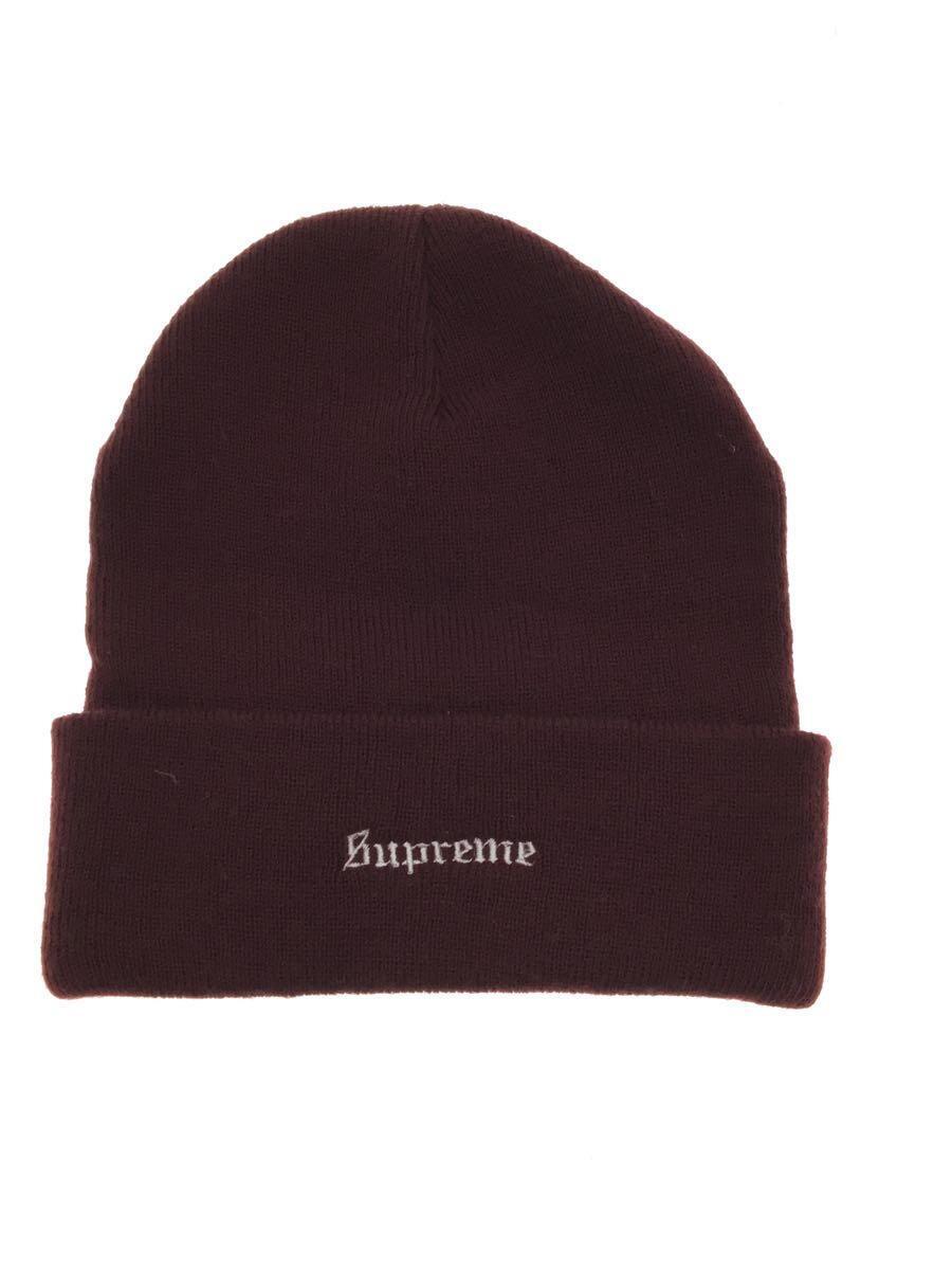 定番のお歳暮 Supreme◇ニットキャップ/-/アクリル/BRD/レディース