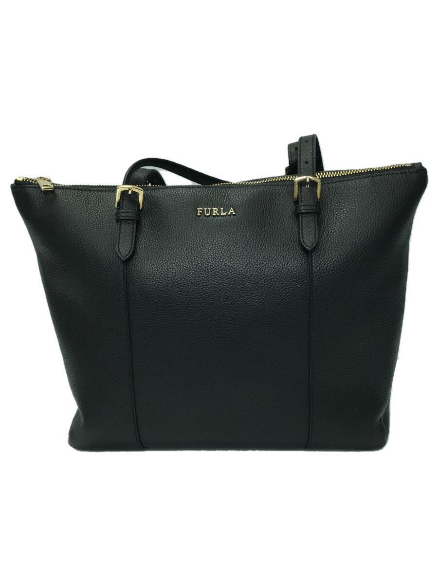 2022年ファッション福袋 FURLA◇トートバッグ/レザー/BLK/BAAXFLO