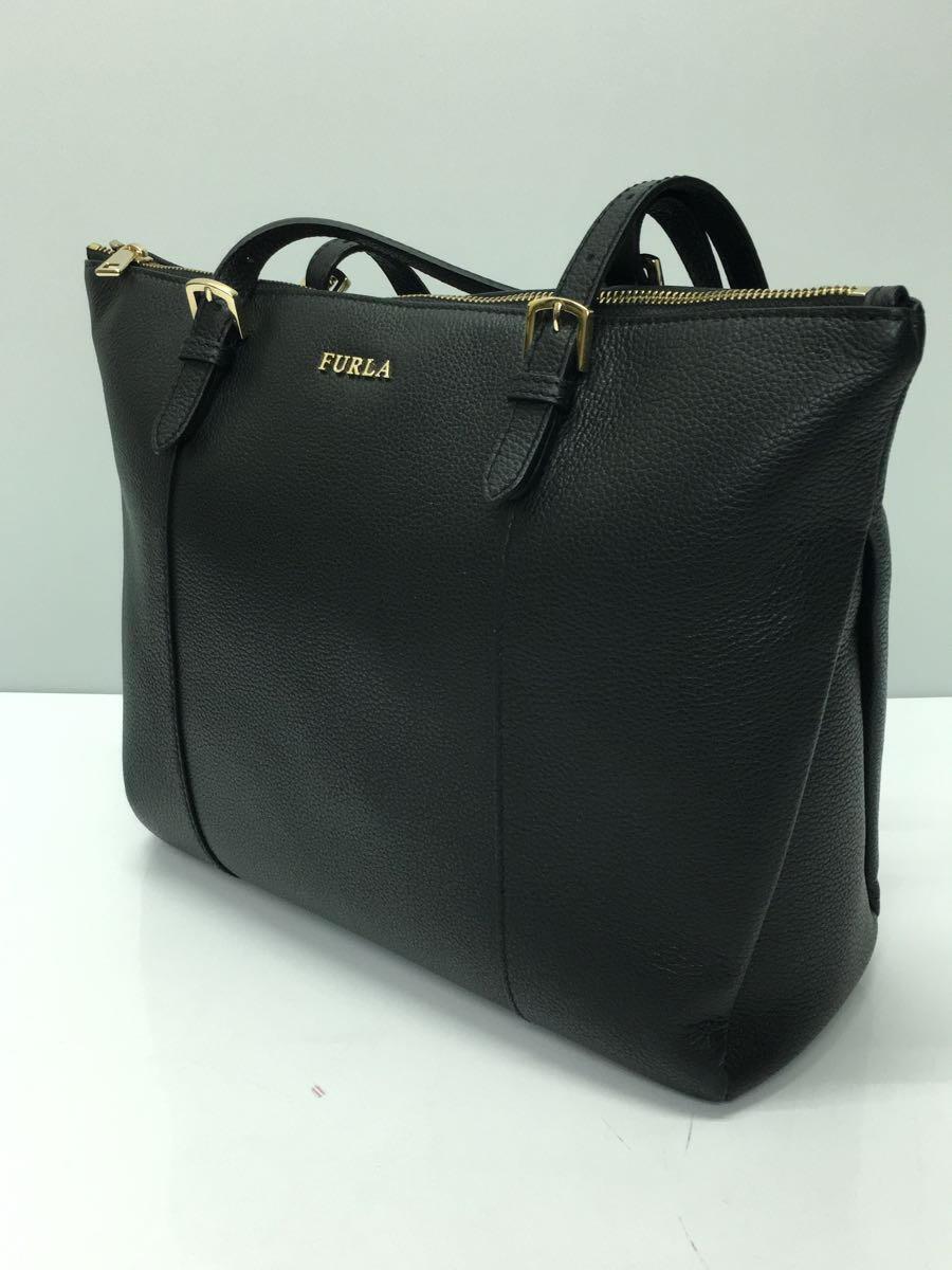 2022年ファッション福袋 FURLA◇トートバッグ/レザー/BLK/BAAXFLO