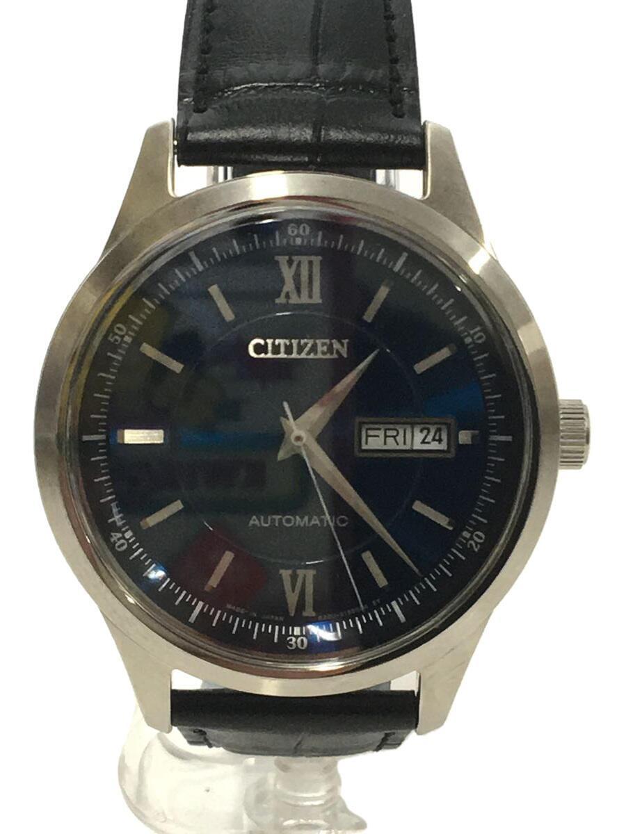 お気にいる CITIZEN◇自動巻腕時計/アナログ/-/BLU/BLK/8200-S104416