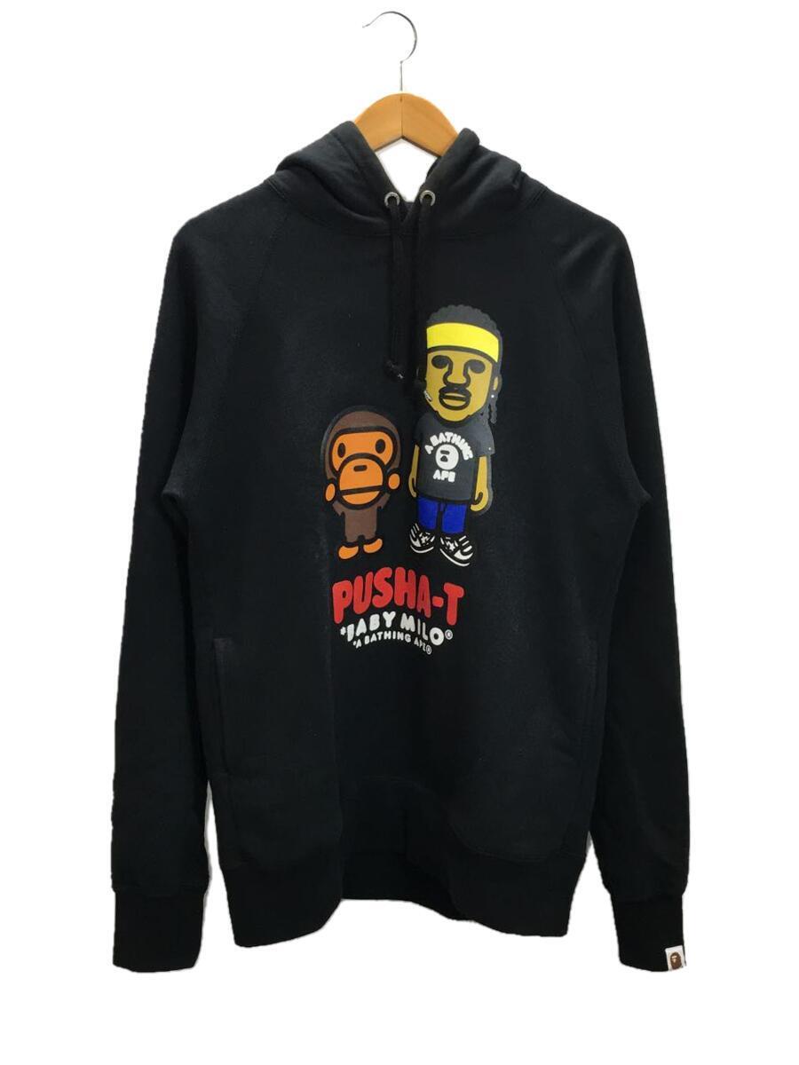 A BATHING APE◆パーカー/XL/コットン/BLK/002PPF731918X/汚れ有