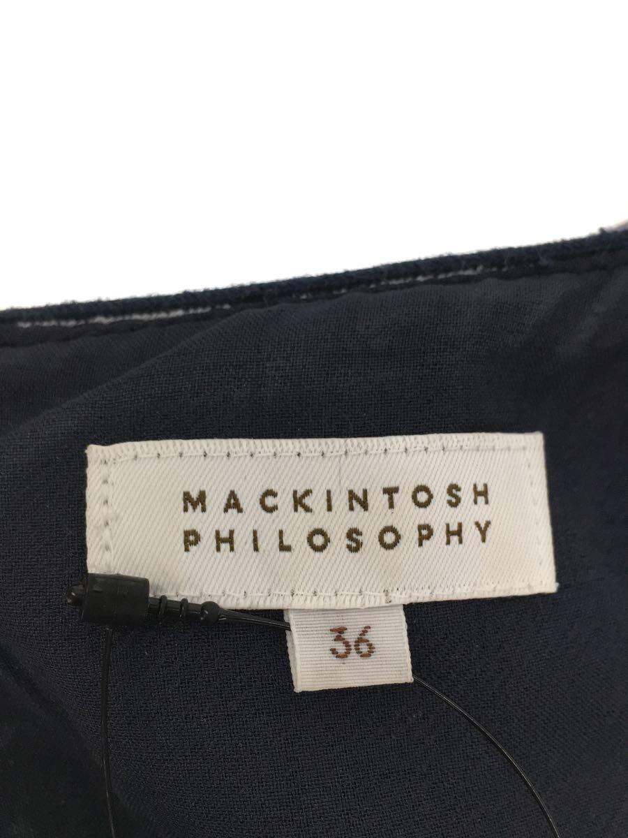 MACKINTOSH PHILOSOPHY◆ノースリーブワンピース/36/コットン/NVY/H5J14-732-29_画像3