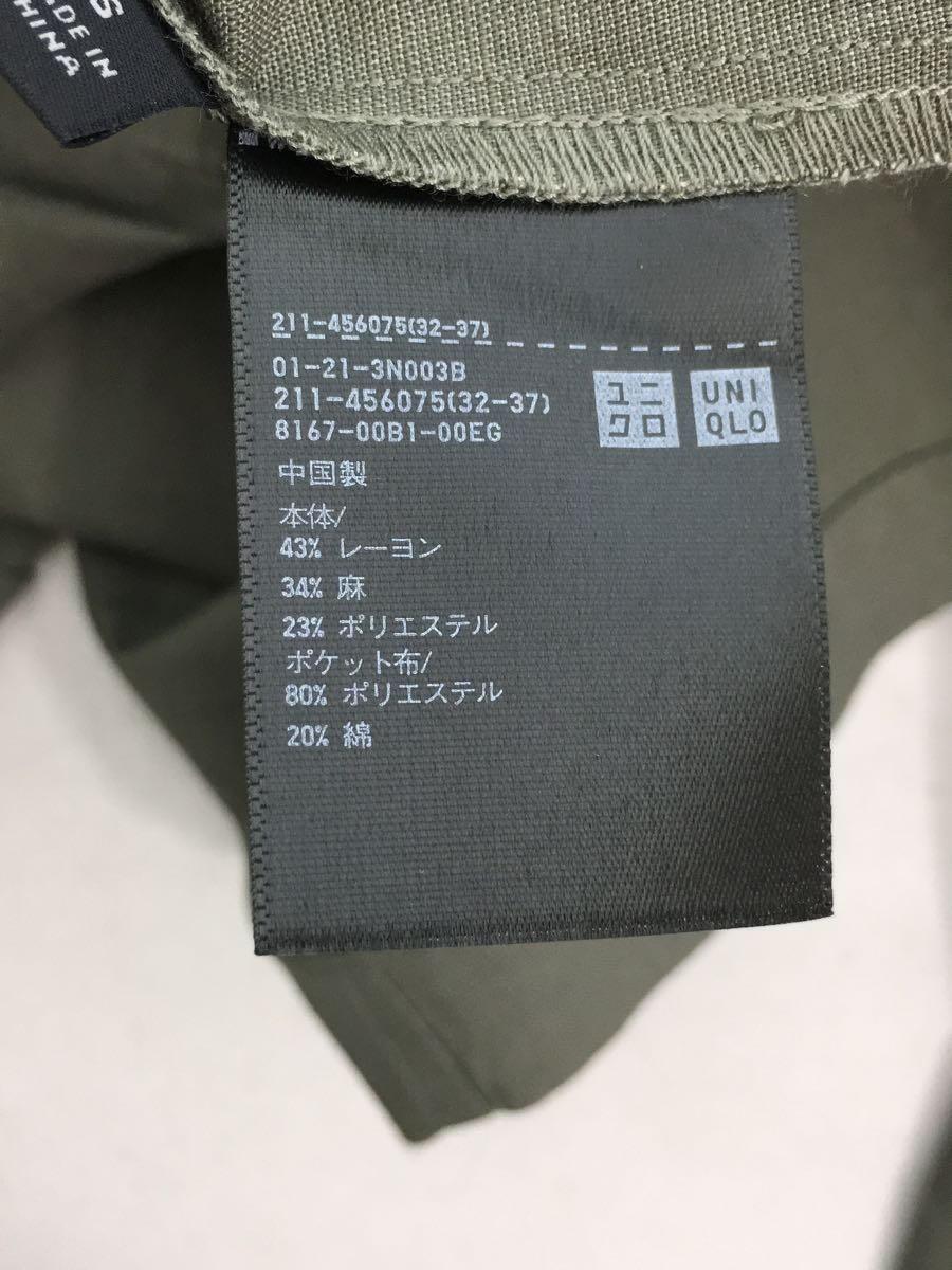 UNIQLO◆セットアップ/S/レーヨン/KHK/56-03-000(32-37)_画像5