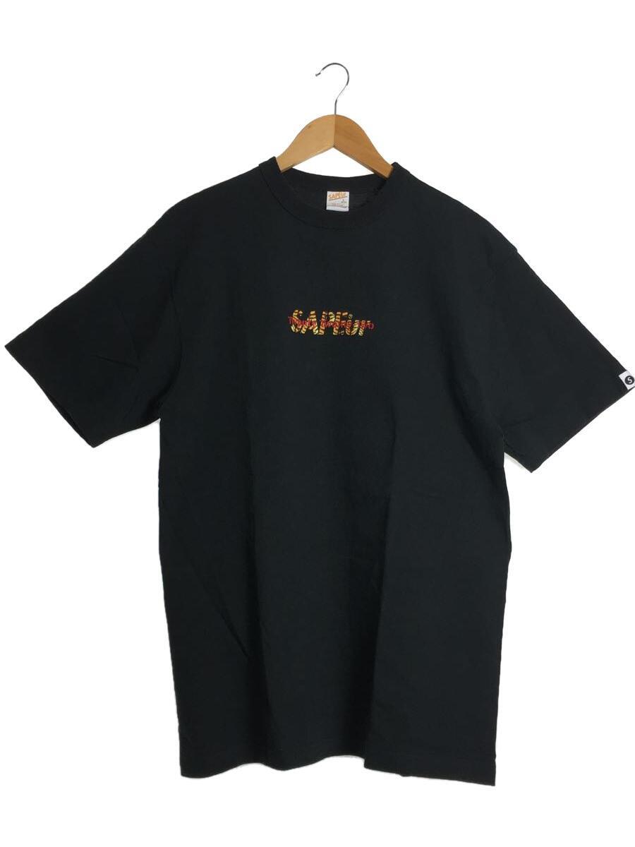 A Elegantes SAPEur◆Tシャツ/L/コットン/BLK/A0022-038