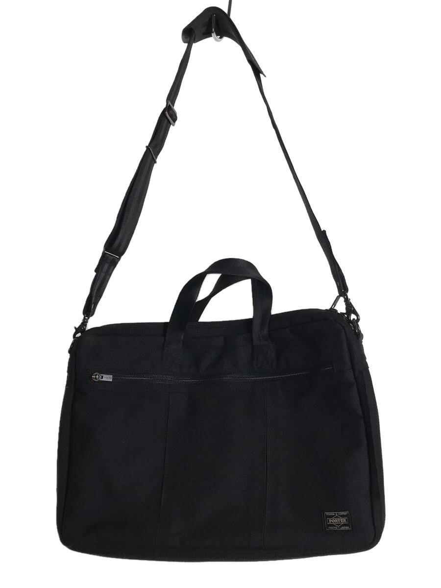 PORTER◆TENSION 2WAY BRIEFCASE/ブリーフケース/ナイロン/BLK//627-17503_画像1