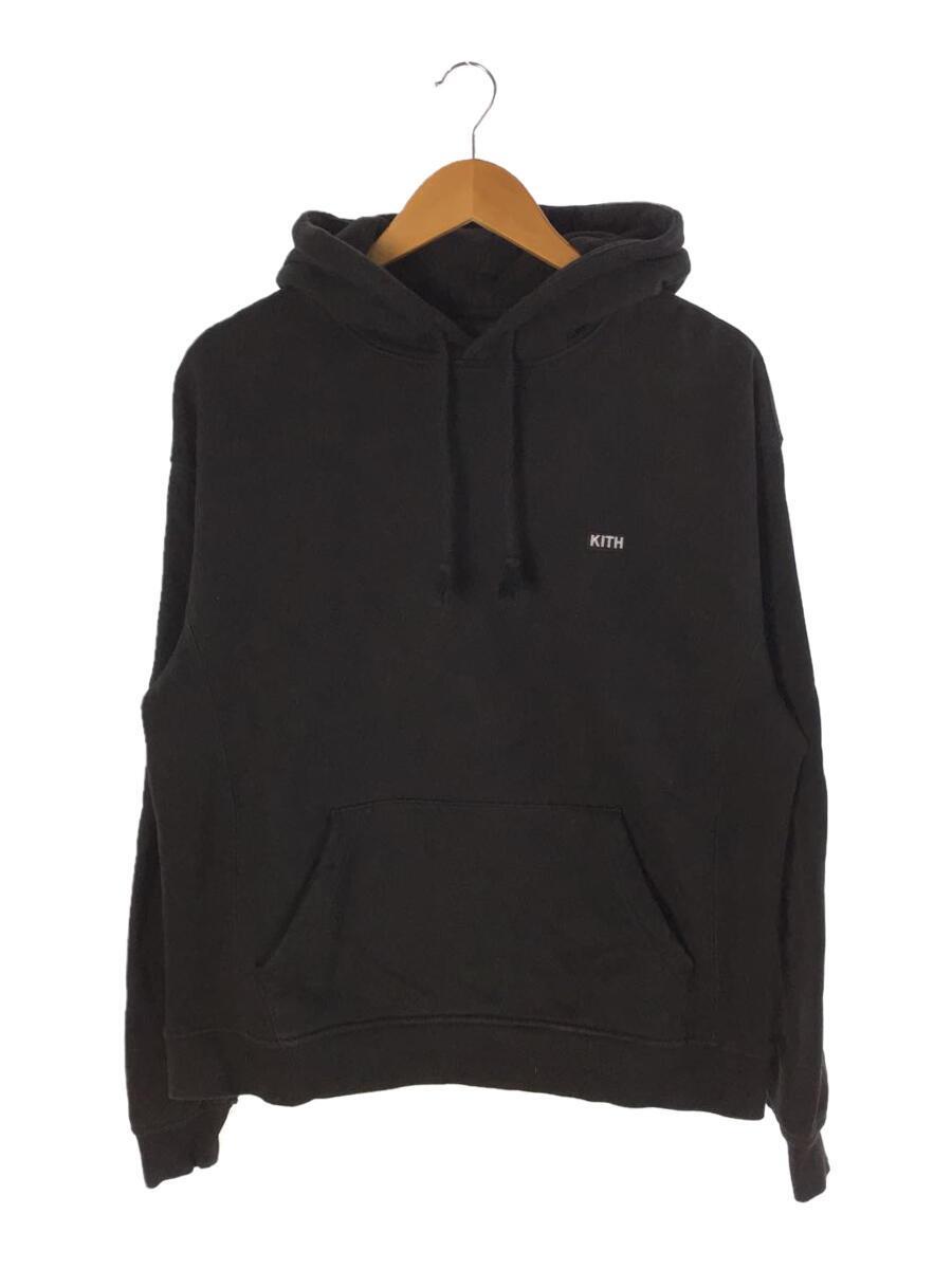 KITH◆WILLIAMS III HOODIE/プルオーバーパーカー/M/コットン/ブラック/無地/KH2558/