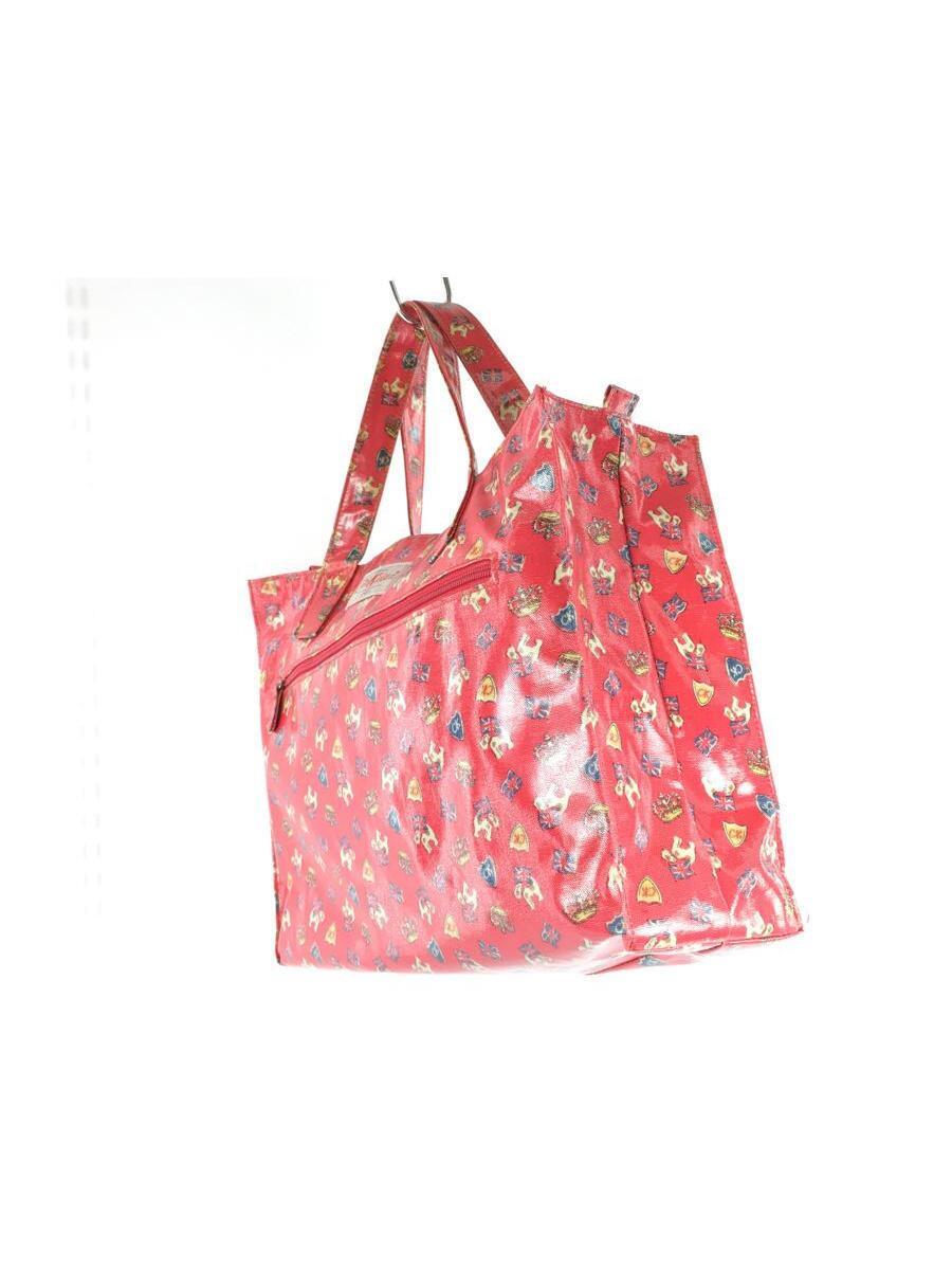 Cath Kidston◆トートバッグ/PVC/RED/総柄/1-120112-1_画像2