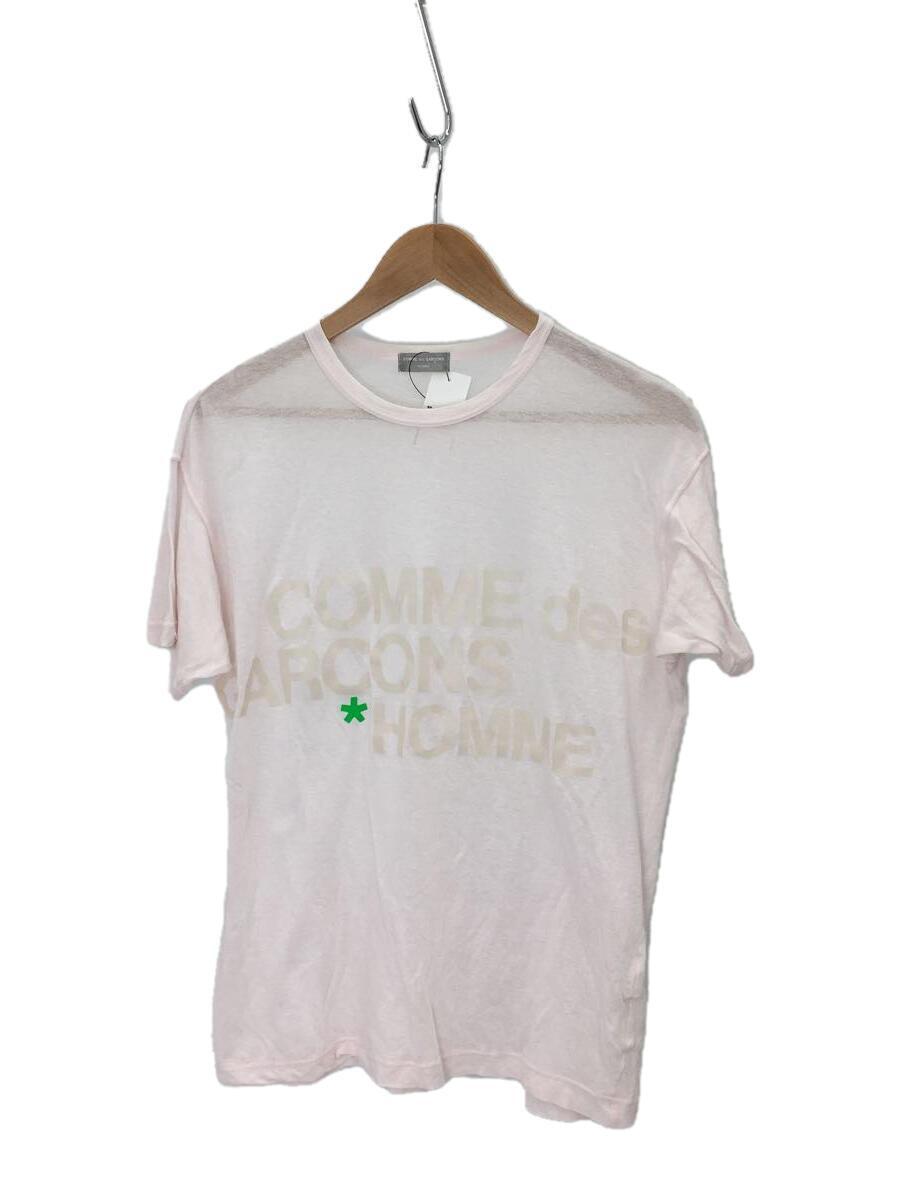 COMME des GARCONS HOMME◆Tシャツ/-/コットン/PNK/HT-020450