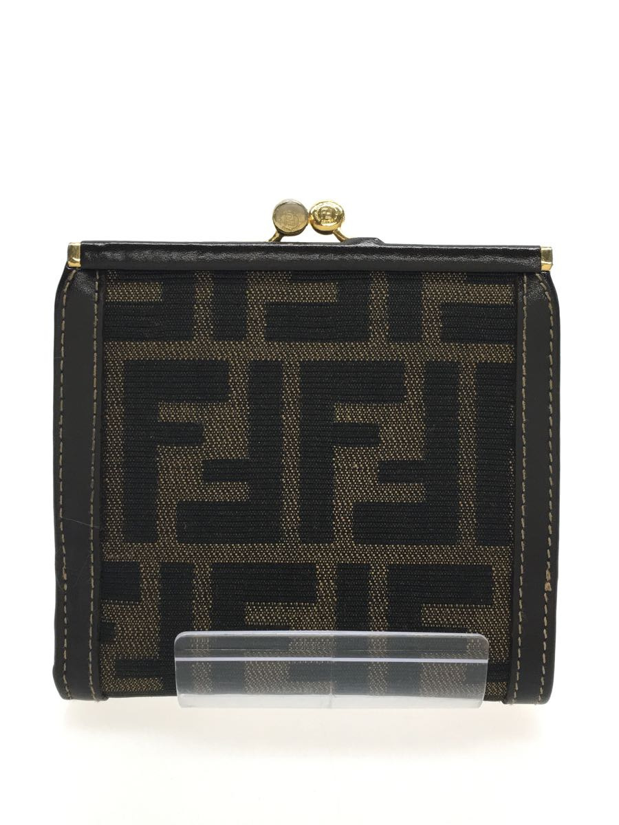 FENDI◆2つ折り財布/キャンバス/BRW/総柄/レディース/2292-30782-089_画像2