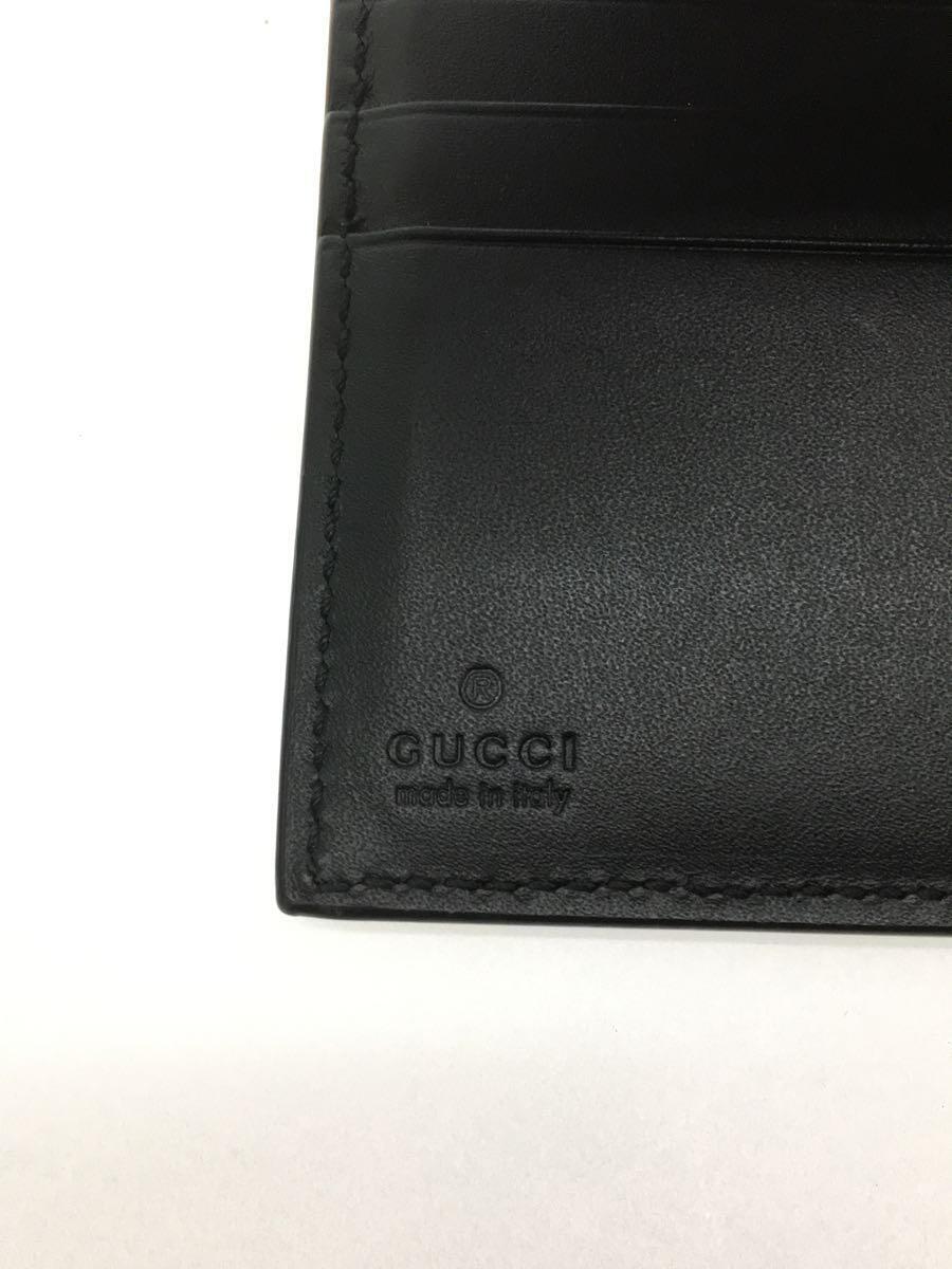 GUCCI◆2ツ折サイフ_GGスプリームニューウエブ/PVC/BLK/総柄/メンズ/408826 KHN4N 1095_画像3