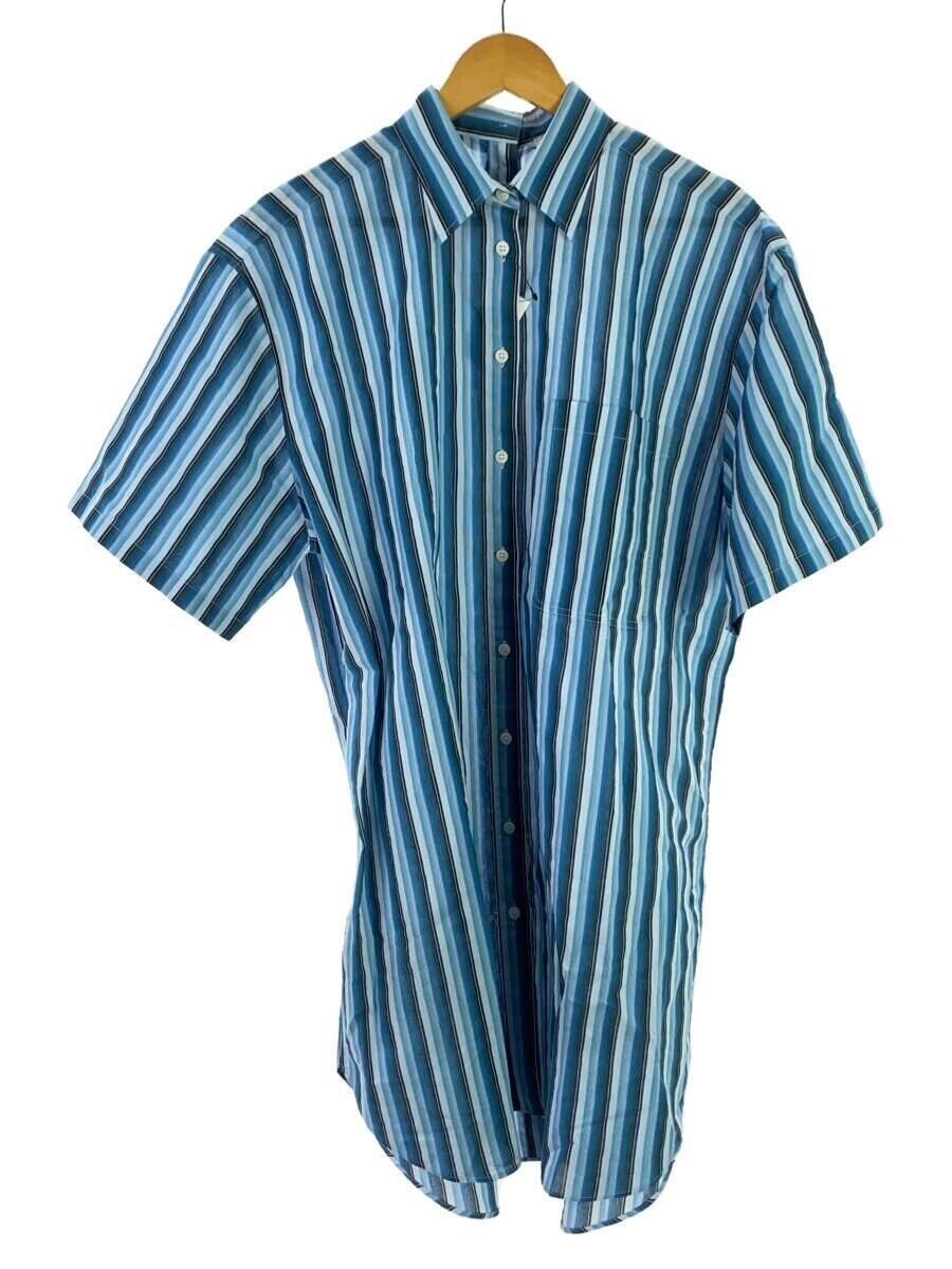 満点の Acne シャツワンピースドレス/32/コットン/BLU/ストライプ/FN