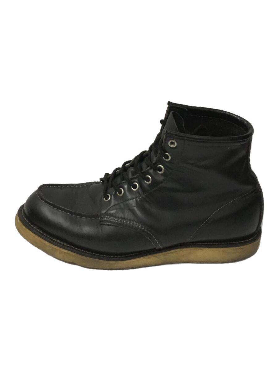 RED WING◆レースアップブーツ/US8.5/BLK/08875