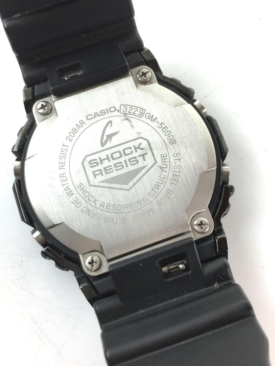 CASIO◆クォーツ腕時計・G-SHOCK/デジタル/BLK/BLK/カシオ/GM-5600B-1JF_画像3