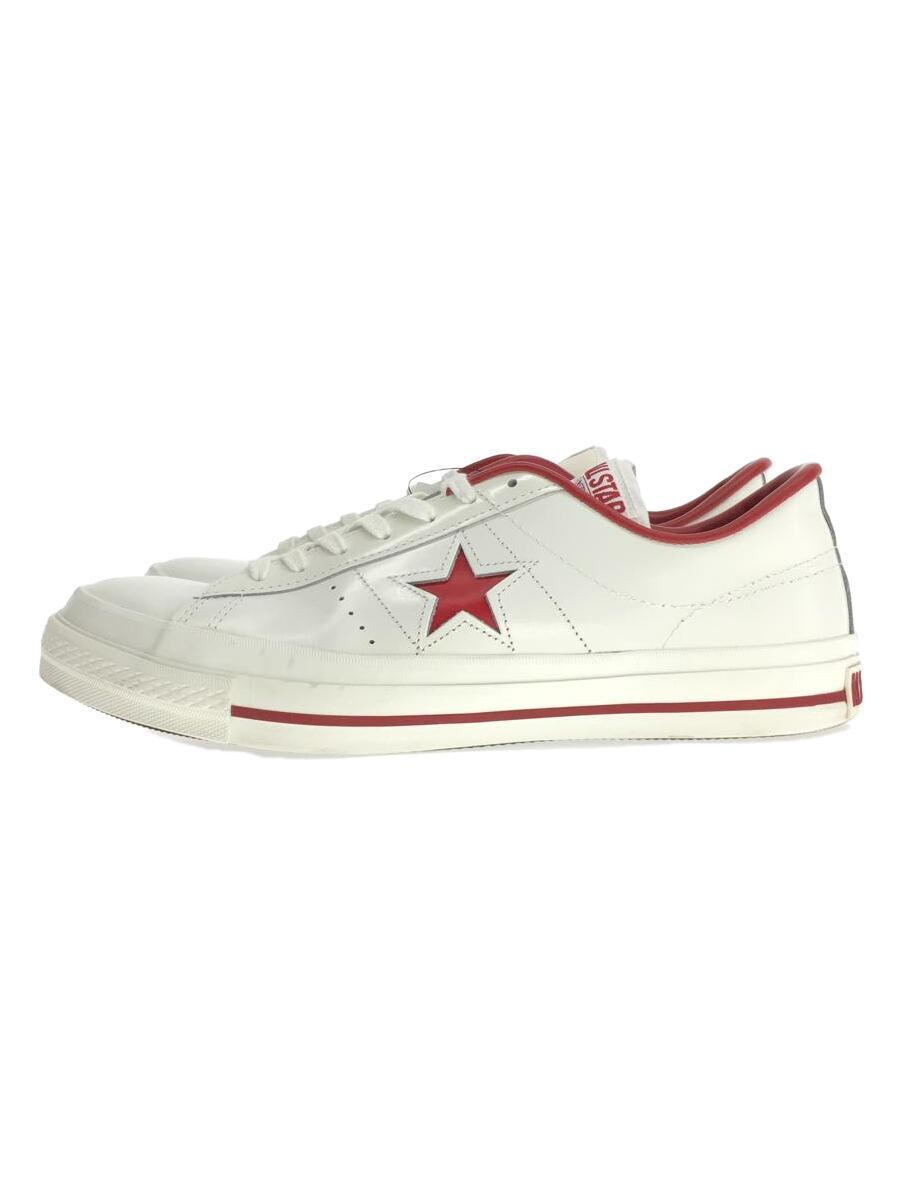 CONVERSE◆ONE STAR J/MADE IN JAPAN/ローカットスニーカー/US9.5/WHT/レザー