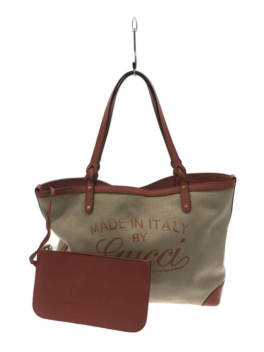 買取り実績 GUCCI◇トートバッグ/キャンバス/BEG/247209 493075 その他