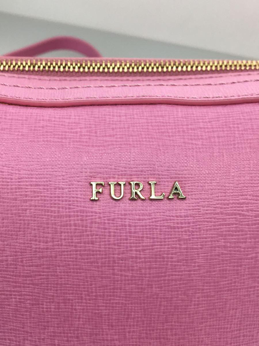 FURLA◆ショルダーバッグ/レザー/PNK_画像5