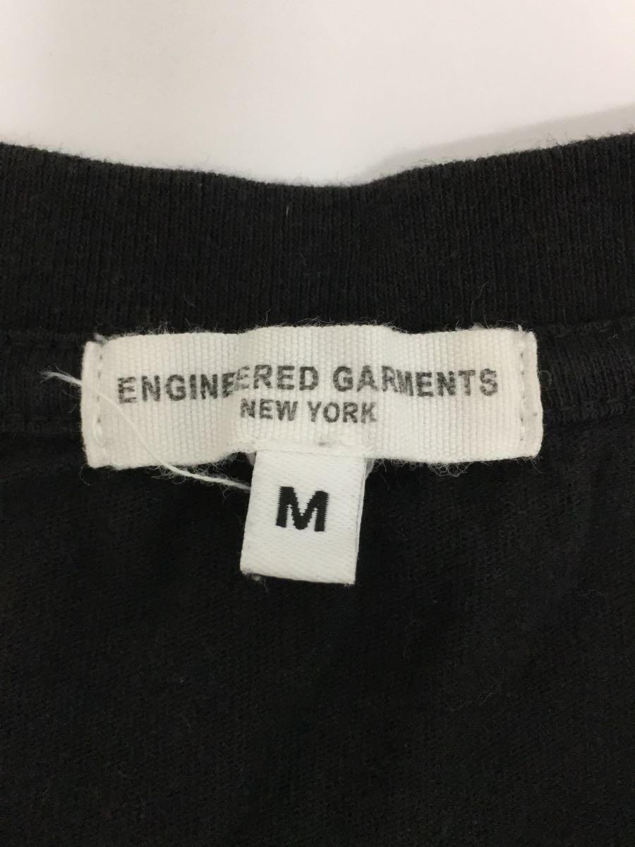 Engineered Garments◆Tシャツ/M/コットン/BLK/無地_画像3