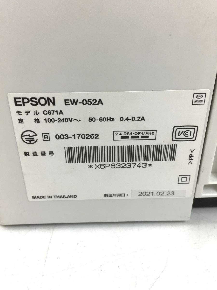 EPSON◆プリンタ/カラリオ/EW-052A/インクジェット/2021年製/エプソン_画像7
