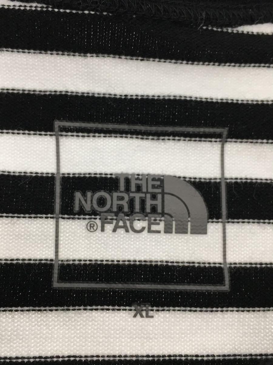 THE NORTH FACE◆S/S MULTI BORDER TEE_ショートスリーブマルチボーダーティー/XL/コットン/WHT/ボーダ_画像3