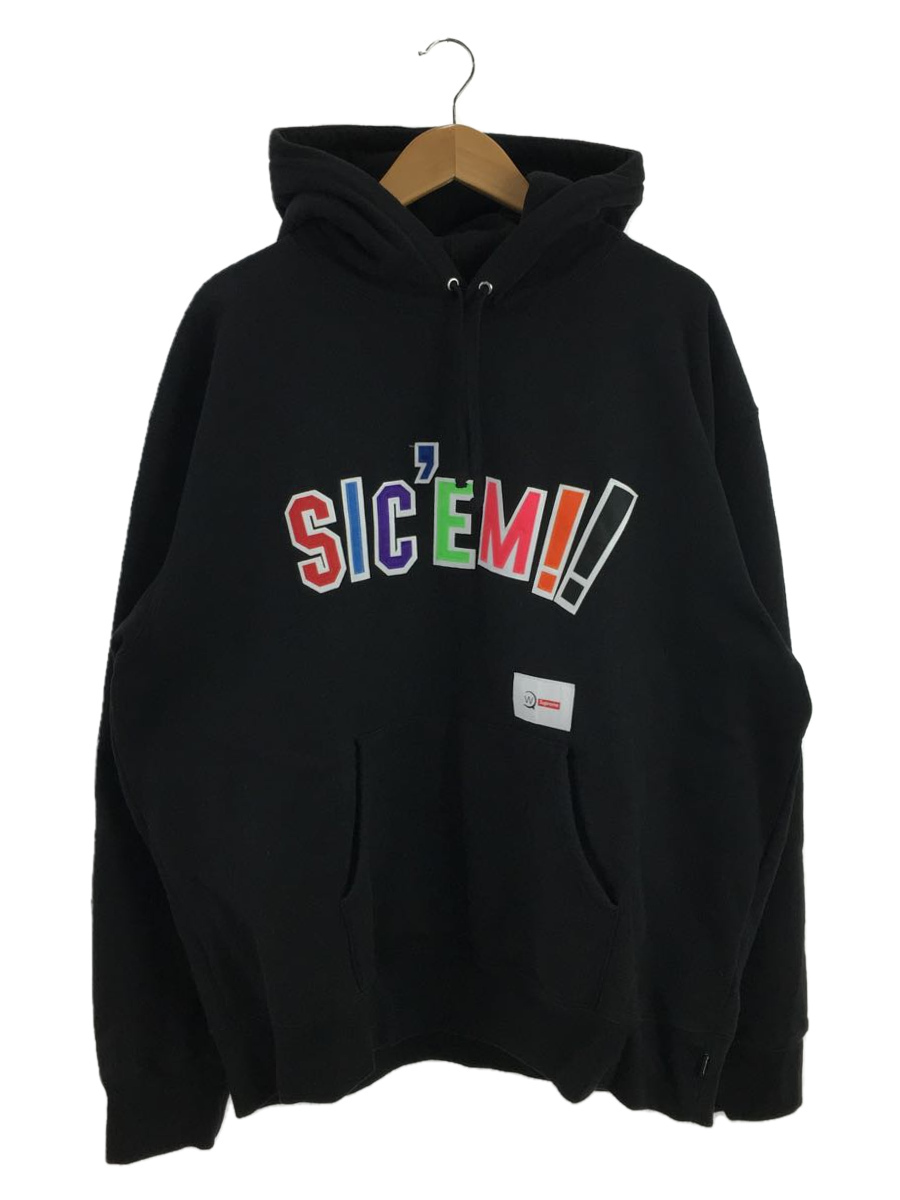 Supreme◆21AW/WTAPS Sicem Hooded Sweatshirt/パーカー/XL/コットン/BLK
