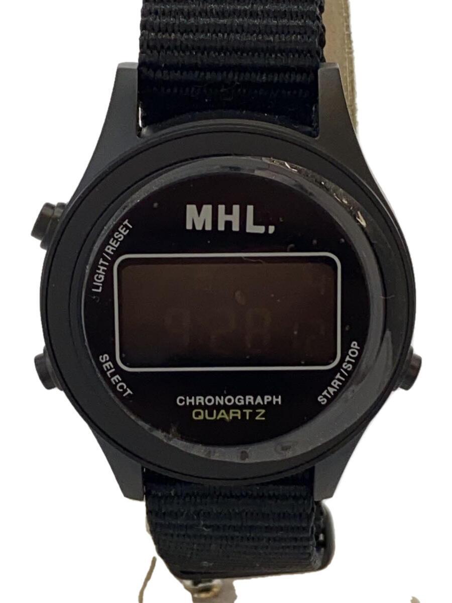 MHL.◆腕時計/デジタル/-/BLK/BLK/595-1173501