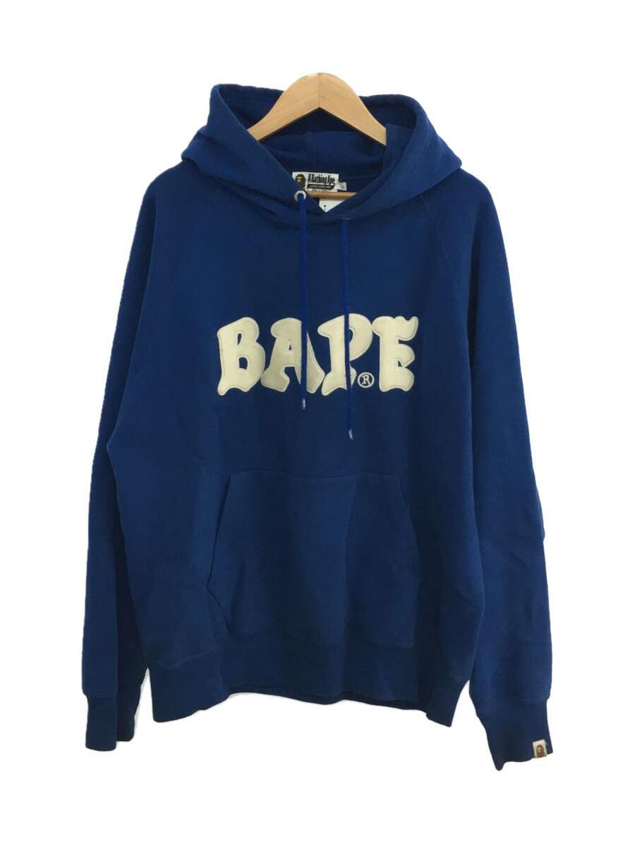 セール 登場から人気沸騰】 A BATHING APE◇パーカー/L/コットン/BLU