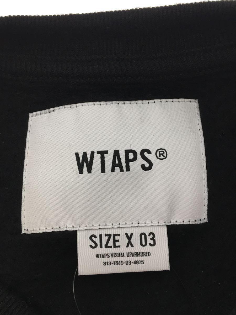 WTAPS◆WTAPS/ダブルタップス/スウェット/3/コットン/ブラック/22ATDT-CSM21_画像3