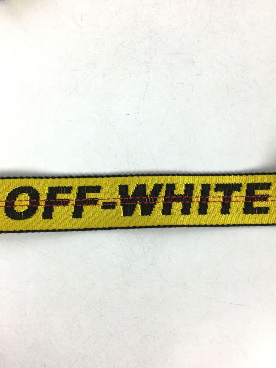 OFF-WHITE◆ベルト/ポリエステル/イエロー/総柄/メンズ/インダストリアルベルト_画像3