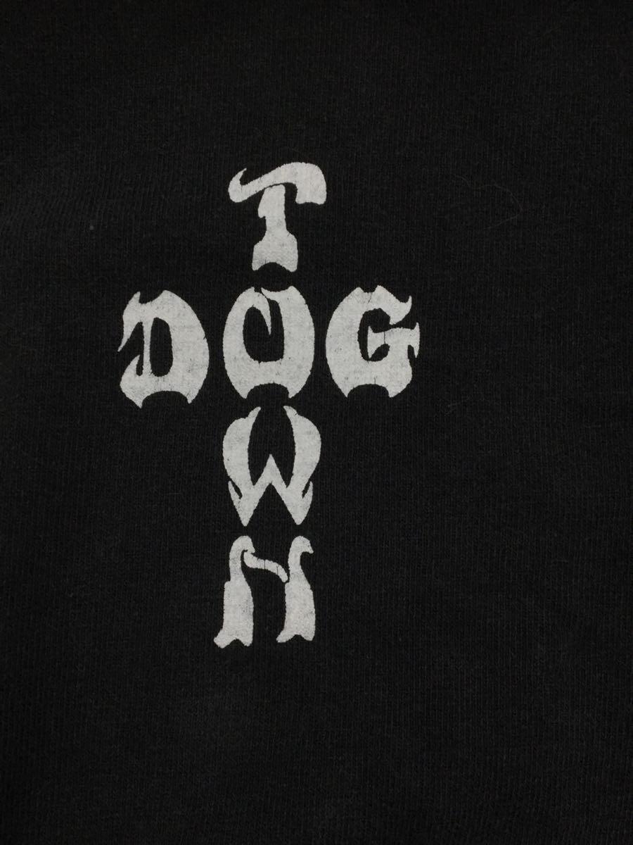 DOG TOWN◆Tシャツ/-/コットン/BLK/無地/90s/龍/虎_画像4