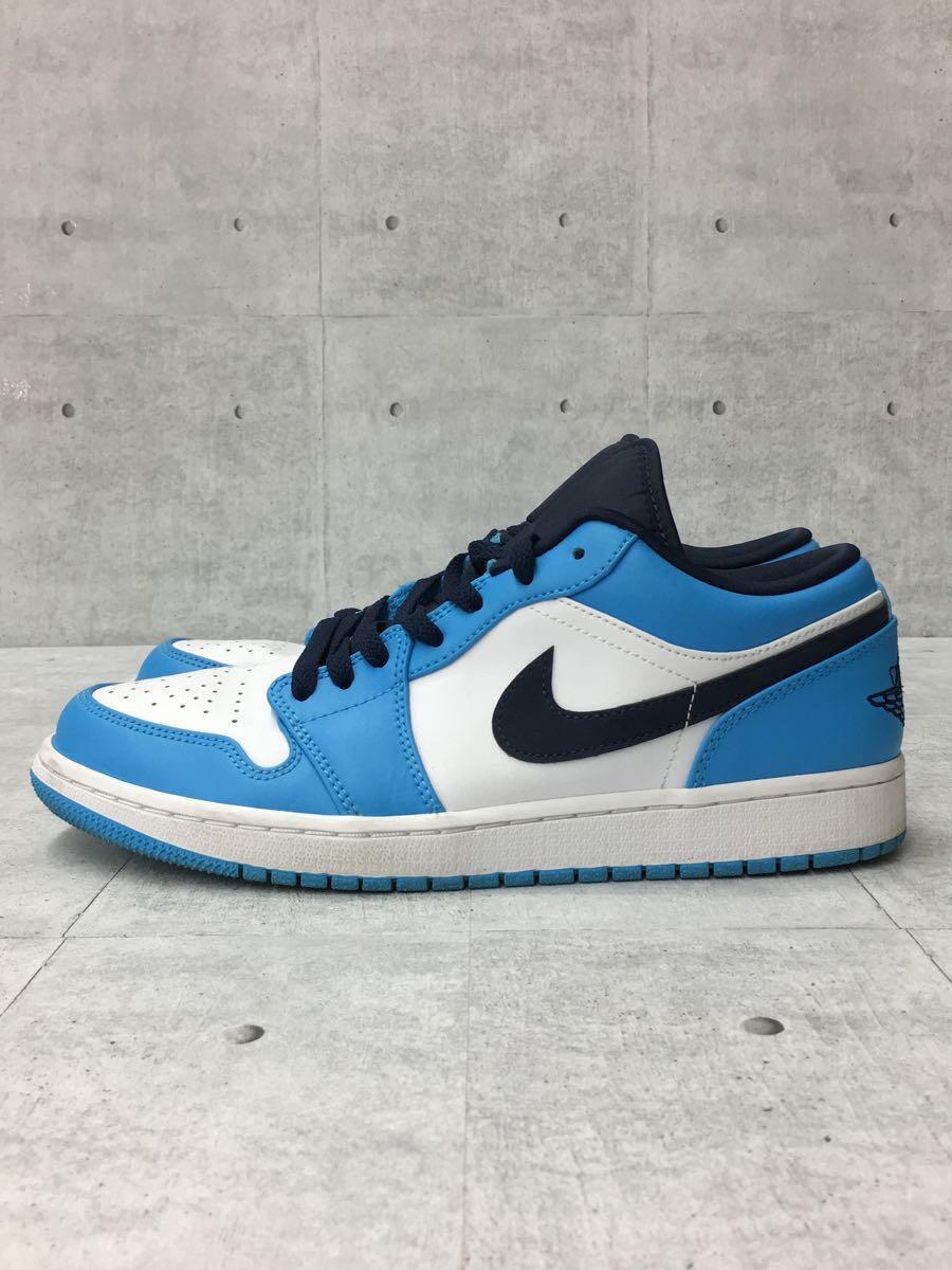 NIKE◇AIR JORDAN 1 LOW_エアジョーダン 1 ロー/27cm/BLU/553558-144-