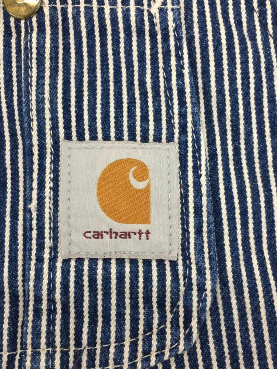 Carhartt◆オーバーオール/30/コットン/IDG/ストライプ/0088_画像4