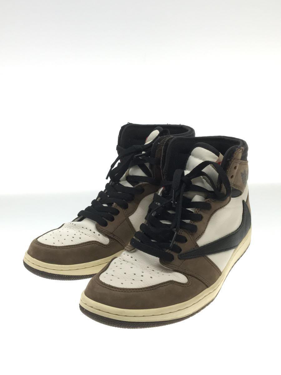 NIKE◆AIR JORDAN 1 HIGH OG TS SP/エアジョーダン1ハイ/ホワイト/CD4487-100/28cm_画像2