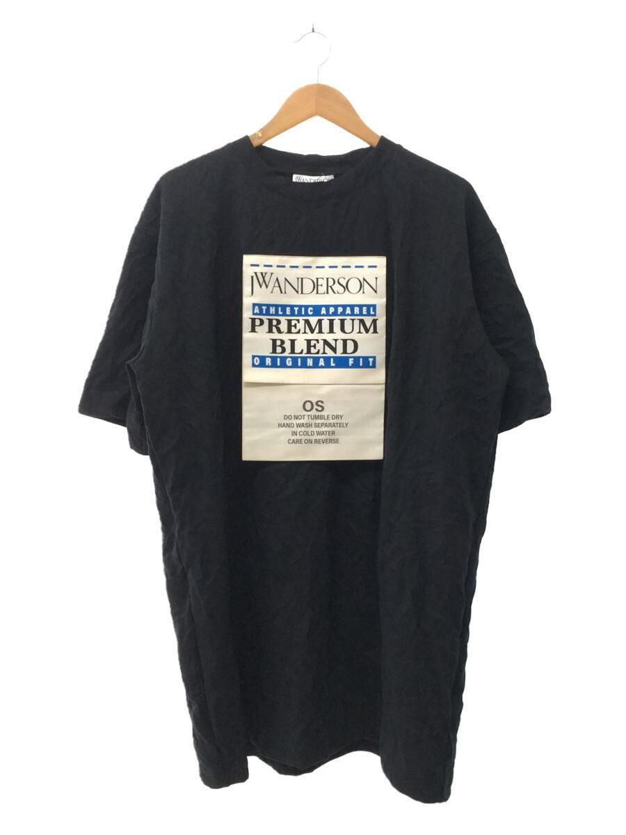 JW ANDERSON(J.W.ANDERSON)◆Tシャツ/L/ポリエステル/ブラック/JD0029PG1283999/ロング丈/ロゴ/半袖/_画像1