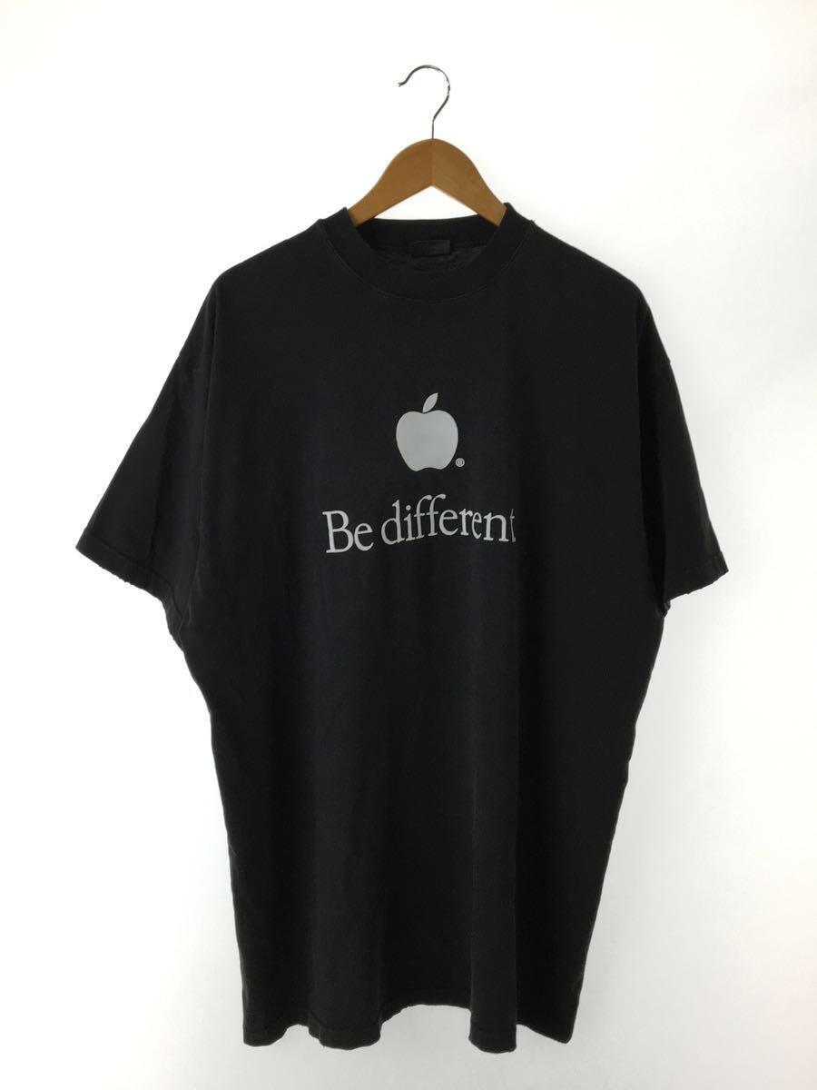 BALENCIAGA◆Tシャツ/2/コットン/BLK/プリント/712398 TNVB3