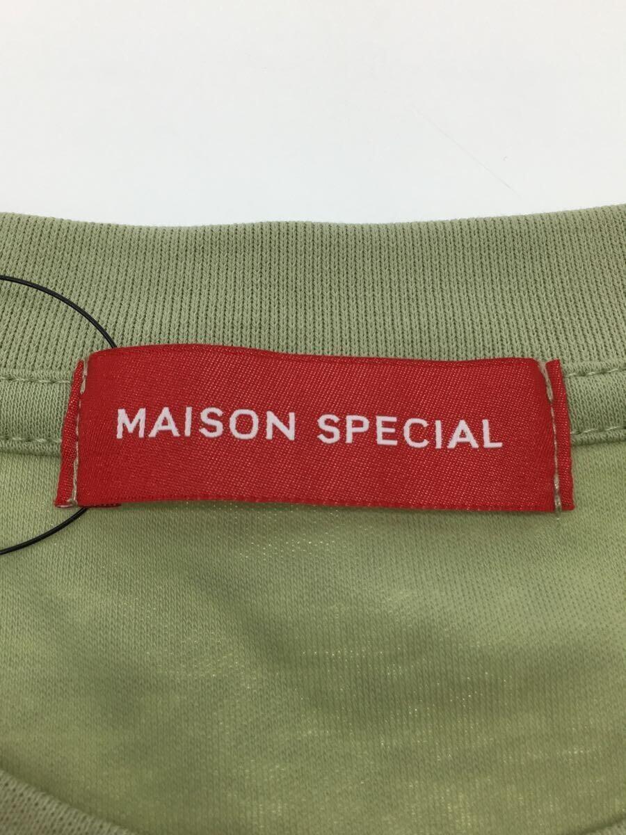 MAISON SPECIAL◆Tシャツ/1/コットン/GRN/無地/11211411204_画像3