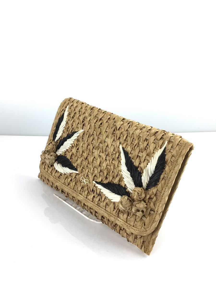 ANYA HINDMARCH* clutch bag / second bag / basket bag / straw /BEG