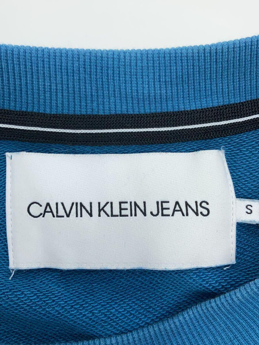 CK Calvin Klein◆Tシャツ/S/-/BLU/無地_画像3