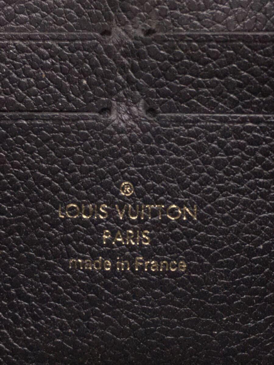 LOUIS VUITTON◆ポルト・フォイユ・クレマンス_モノグラム・アンプラント_BLK/レザー/BLK/レディース_画像3