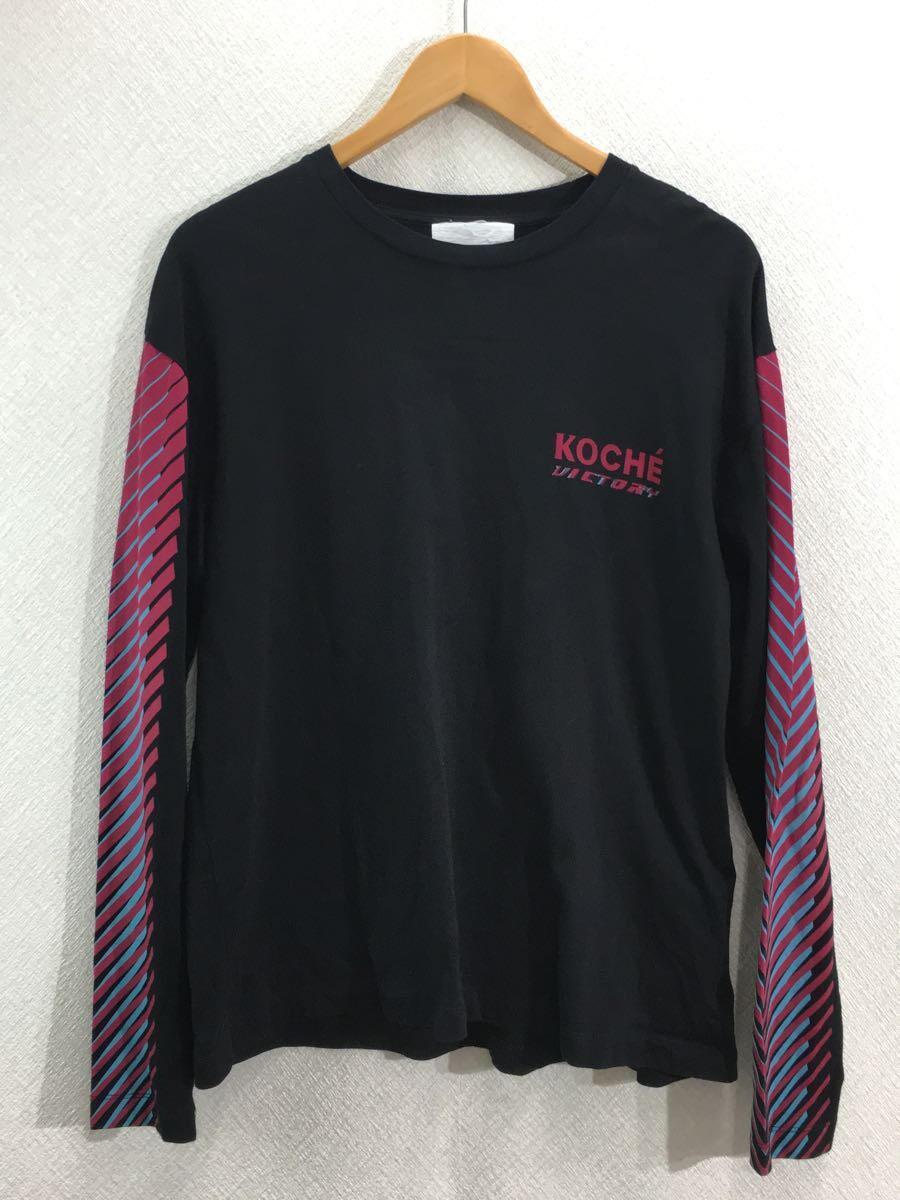返品?交換対象商品】 KOCHE◇長袖Tシャツ/M/コットン/BLK/プリント