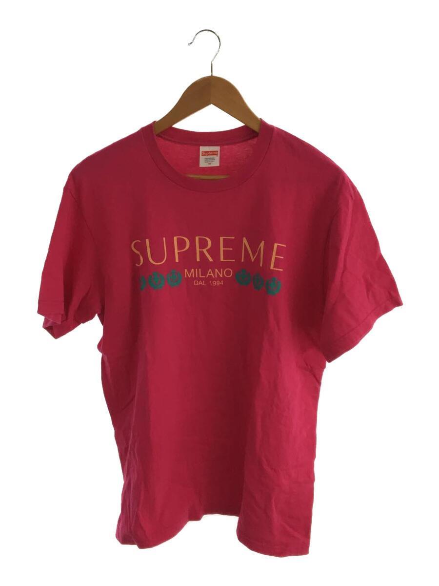 Supreme◆21SS/Milano tee/ミラノ/ロゴ/Tシャツ/M/コットン/ピンク
