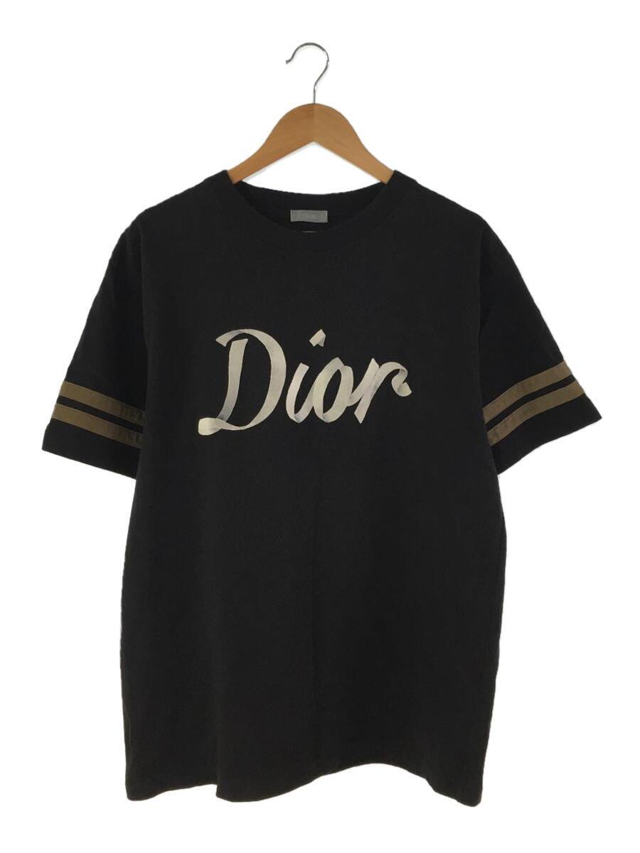 Christian Dior◆Tシャツ/L/コットン/BLK/無地/293J659A0554