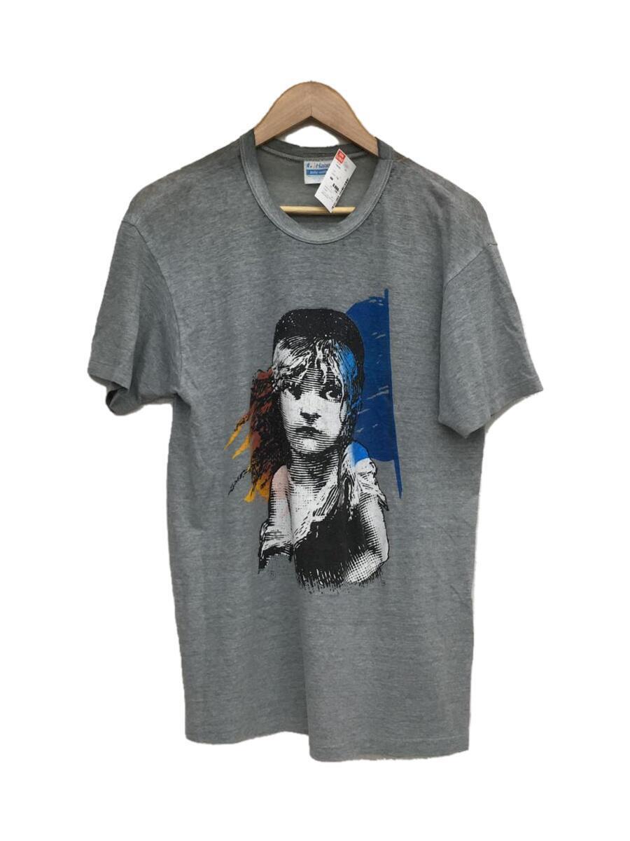 Hanes◆LES MISERABLES/Tシャツ/L/コットン/グレー_画像1