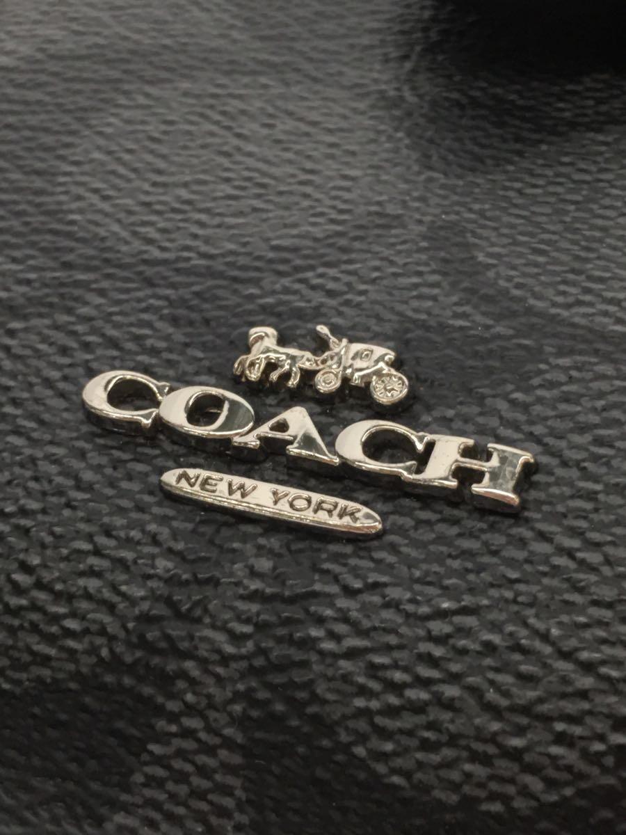 COACH◆財布/PVC/BLK/メンズ_画像3