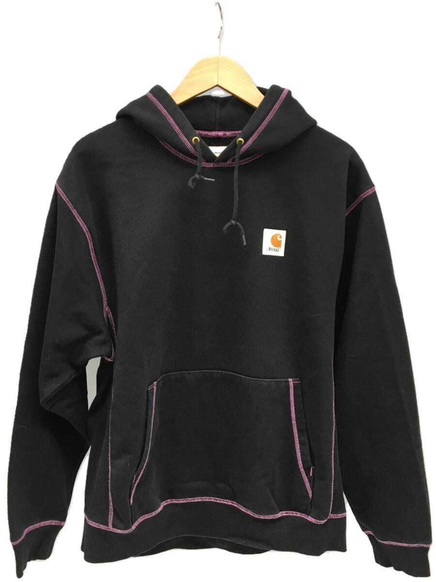 新しい季節 Carhartt◇パーカー/L/コットン/NVY Lサイズ