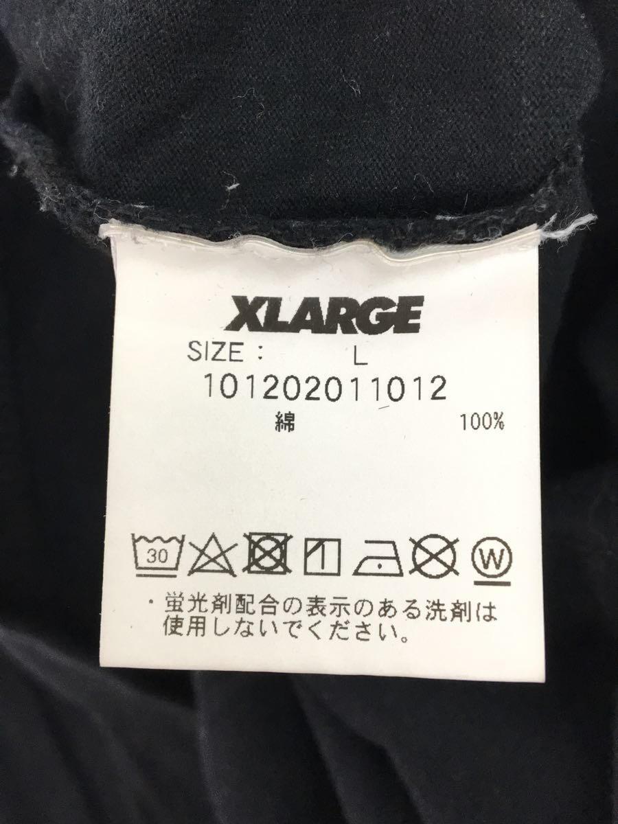 X-LARGE◆Alone S/S Tee/半袖シャツ/L/ポリエステル/BLK/無地/101202011012_画像4