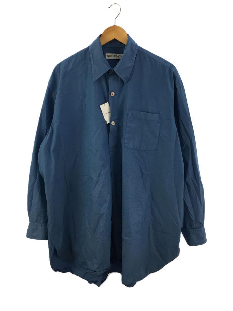 OUR LEGACY◇23SS/Antique Blue Parachute Poplin/長袖シャツ/46/BLU