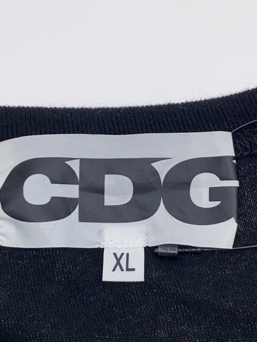 CDG◆Tシャツ/XL/コットン/BLK/SZ-T005_画像3